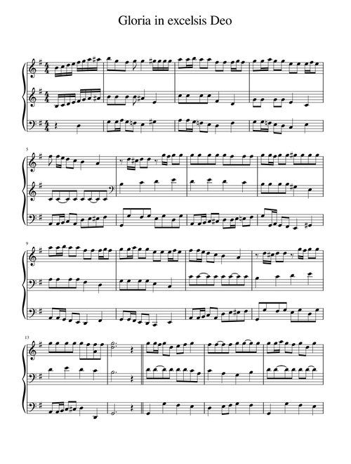 Gloria, in excelsis Deo – Misc Traditional