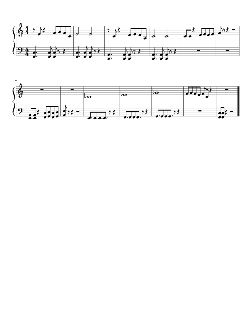 A new tune Sheet music for Piano (Solo) Easy | Musescore.com