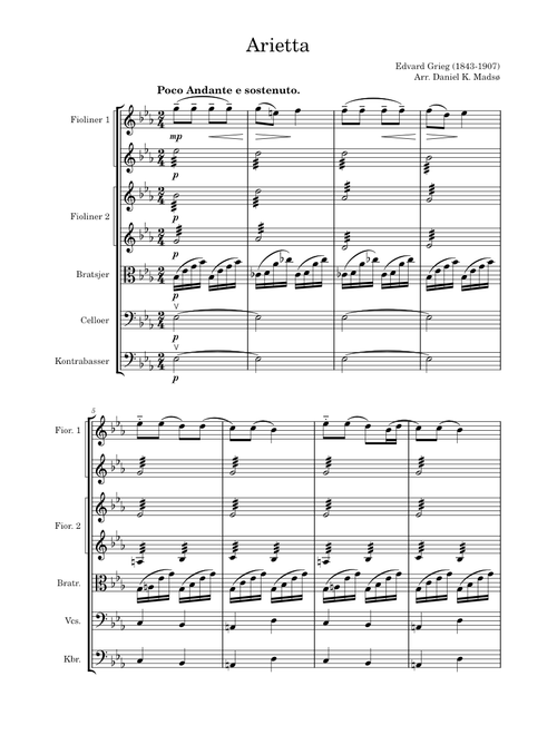 Arietta – Edvard Grieg