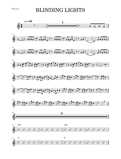 Blinding Lights – The Weeknd (ALTO SAX RMX)