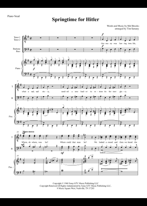 Play Official version of Springtime for hitler Sheet Music by Mel ...