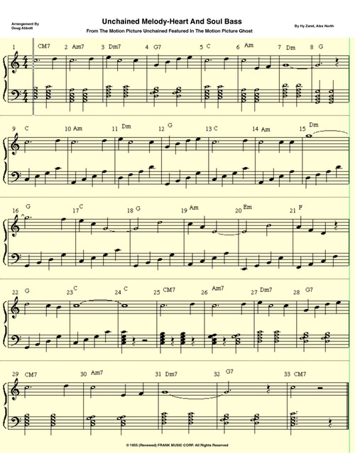 Unchained Melody (Arr. Doug Abbott) - Al Hibbler (Piano-Vocal-Guitar (Piano Accompaniment))