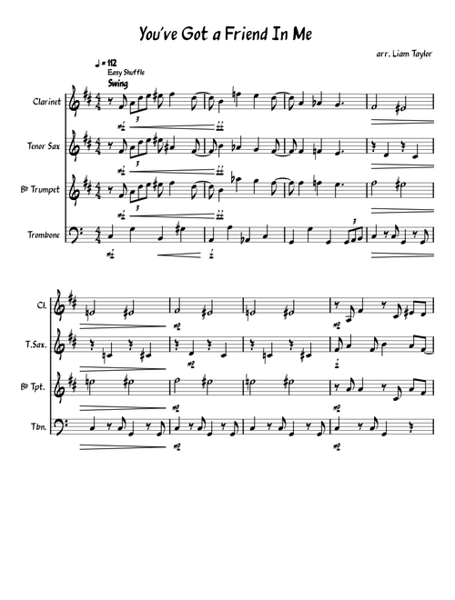 You've Got a Friend in Me – Randy Newman - Wind Quartet