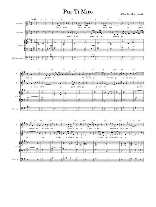 Pur ti miro – Claudio Monteverdi (Le couronnement de Poppée)