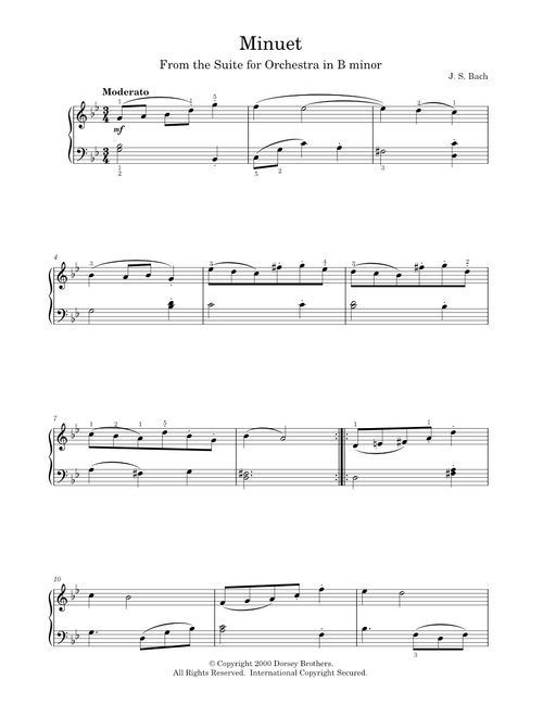 Orchestral Suite No.2 in B minor, BWV 1067 - Johann Sebastian Bach (Piano Solo)