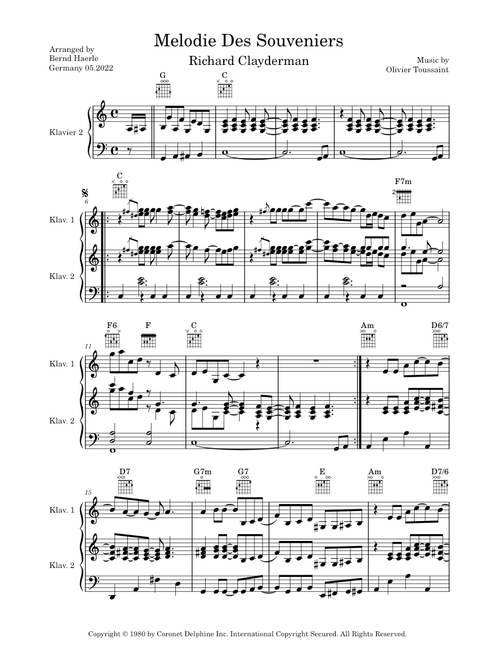 Melodie Des Souveniers – Richard Clayderman