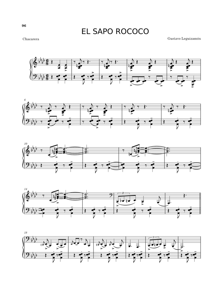 El sapo rococo – Cuchi Leguizamon EL SAPO ROCOCO - piano tutorial