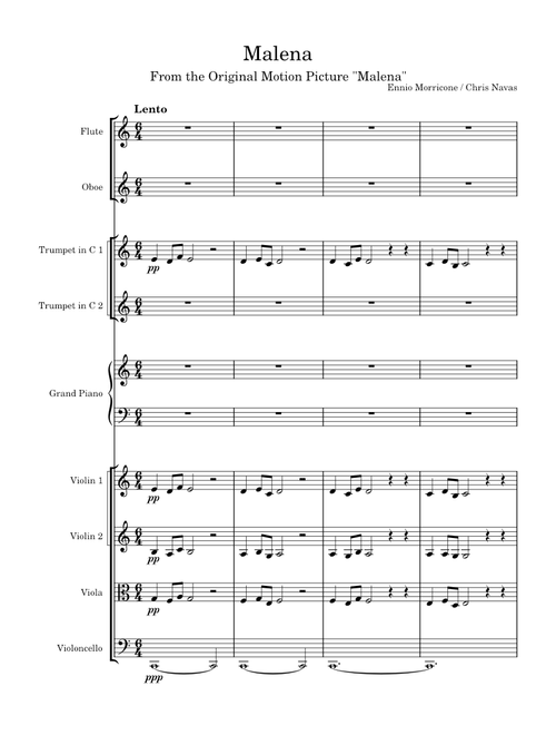 Malèna – Ennio Morricone (arr.)