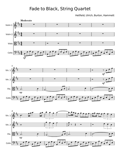 Fade to black - Metallica