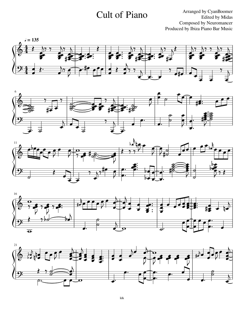 Cult of Piano by Neuromancer(Ibiza Piano Bar Music)(Piano solo