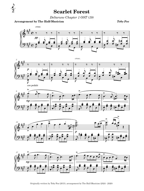 Scarlet Forest - Deltarune Chapter 1