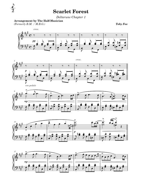 Scarlet Forest - Deltarune Chapter 1