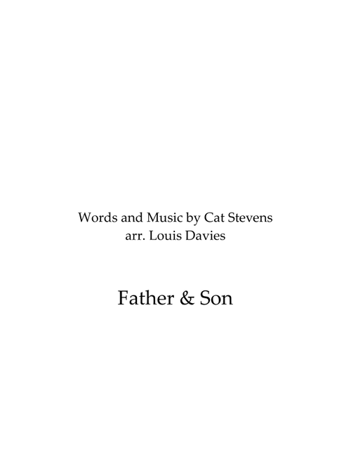Father And Son (Arr. Louis Davies) - Boyzone (Brass Band)