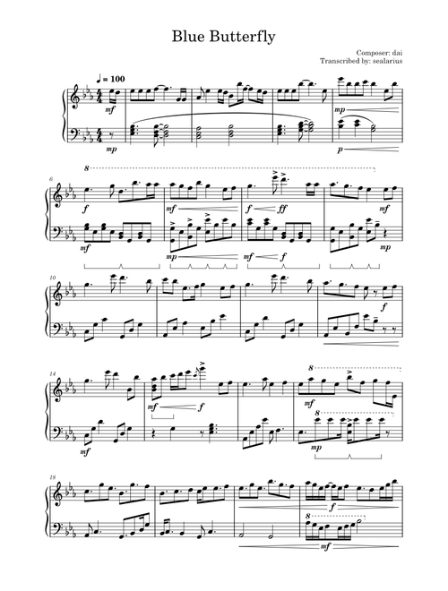 Blue Butterfly – dai