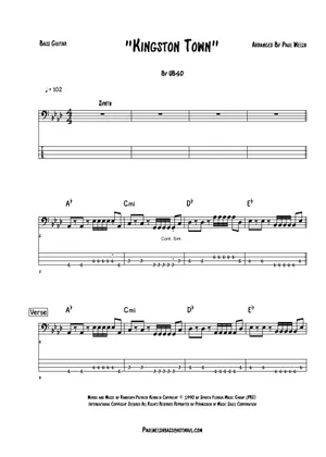 Play Official version of Kingston town sheet music by UB40 Play Official version of Kingston town sheet music by UB40