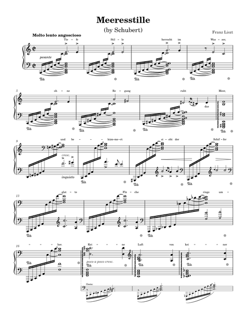 Schubert/Liszt - Meeresstille