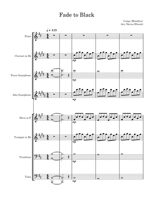 Fade to black – Metallica