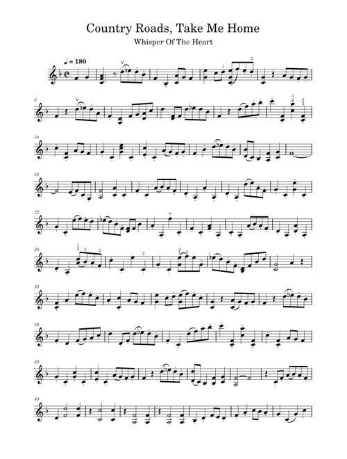 Take Me Home, Country Roads – Yuji Nomi (Violin)
