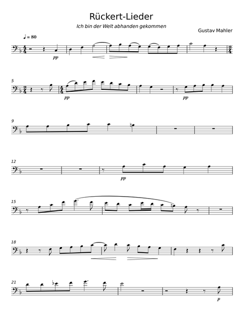 Rückert Lieder - Gustav Mahler