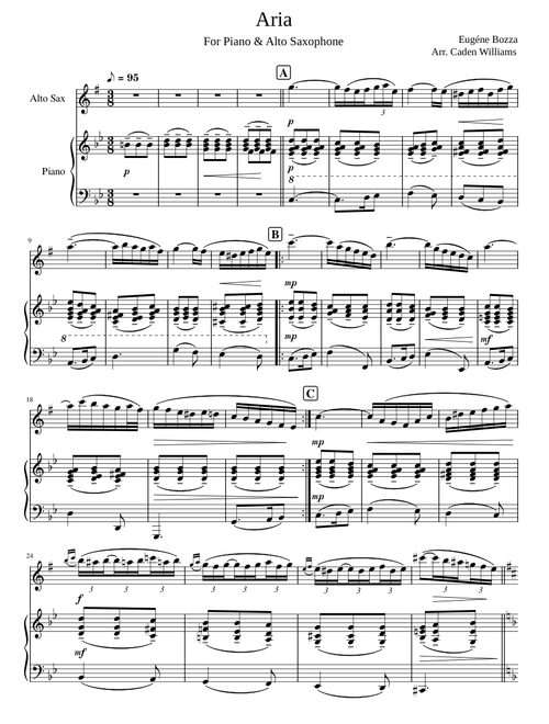 Aria – Eugene Bozza