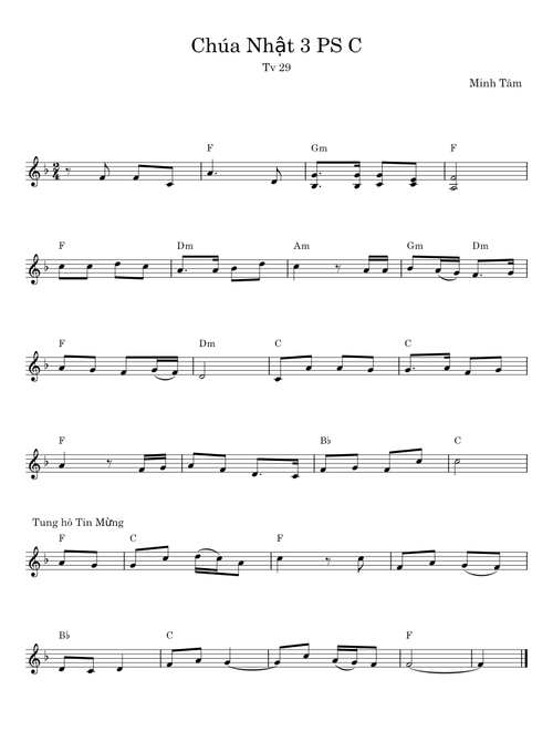 Chúa Nhật 3 PS C - Minh Tâm