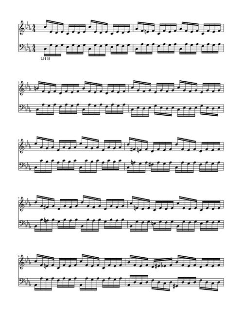Bach - Well-Tempered Clavier Book 1 Prelude no. 2 in C minor