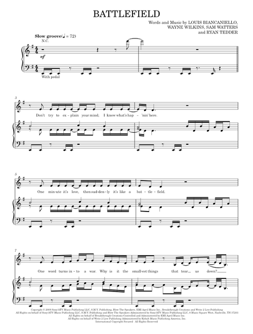 Battlefield - Jordin Sparks (Piano-Vocal-Guitar)