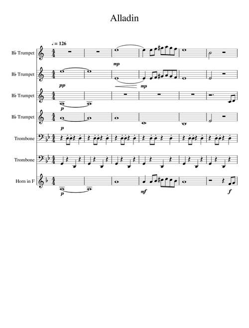 Alladin brass medley