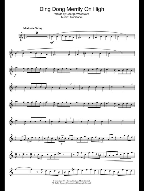 Ding Dong! Merrily On High - Traditional Carol, Traditional (Trumpet Solo)