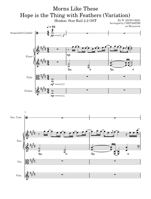 Morns Like These: Hope is the Thing with Feathers (Variation) - Honkai: Star Rail OST