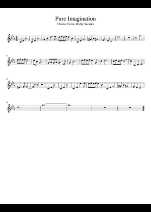 Pure Imagination - Trumpet Sheet Music for Trumpet in b-flat (Solo