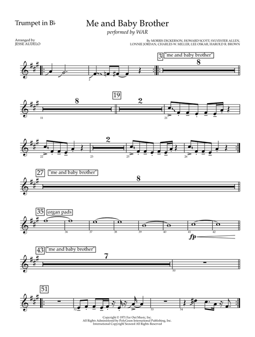 Me And Baby Brother (Arr. Jesse Audelo) - War (Trumpet Solo)