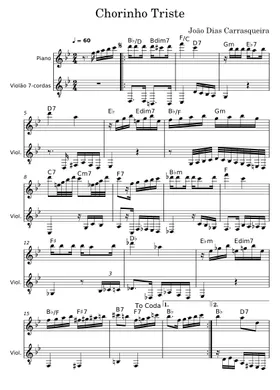 Free Chorinho Triste by João Dias Carrasqueira sheet music ... Image João Carrasqueira image beautiful image beautiful - Free Chorinho Triste by João Dias Carrasqueira sheet music ...