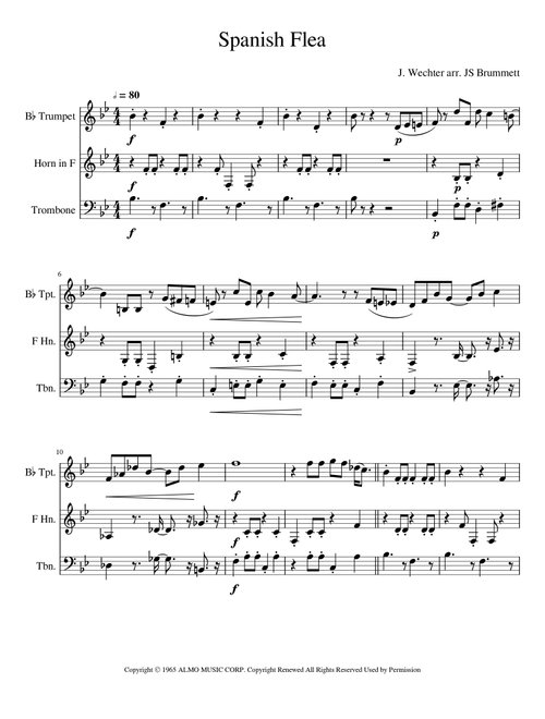 Spanish Flea (Arr. Jennifer Brummett) - Herb Alpert & The Tijuana Brass Band (Brass Ensemble)