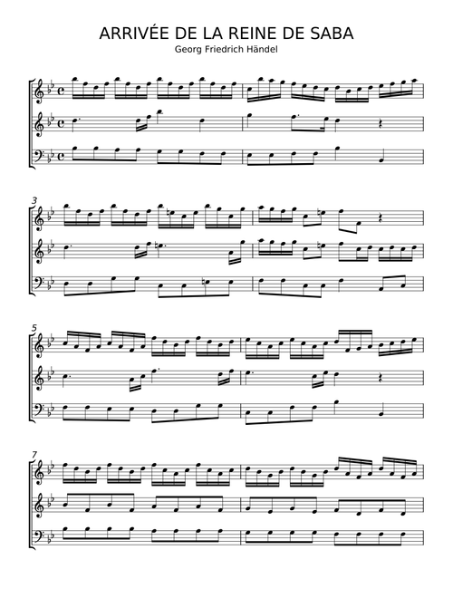 The Arrival of the Queen of Sheba - Georg Friedrich Händel