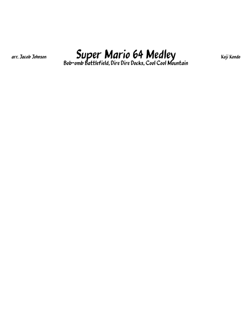 Super Mario 64 Medley for Jazz Band