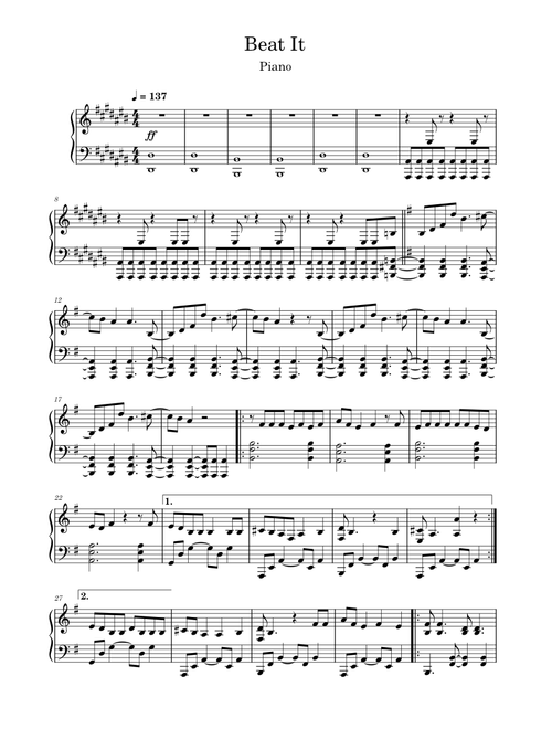 Beat It - Michael Jackson
