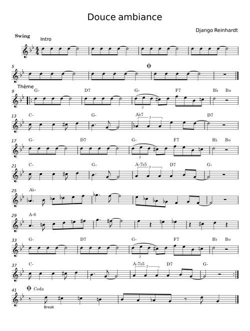 Douce Ambiance - Django Reinhardt
