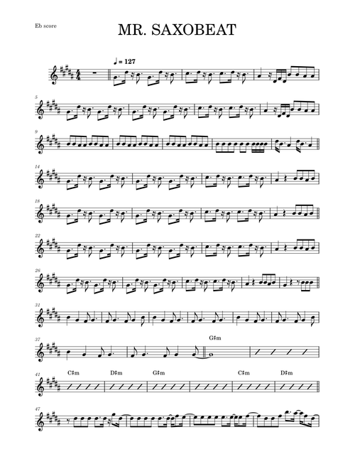 Mr saxobeat – Alexandra Stan (ALTO SAX COVER)