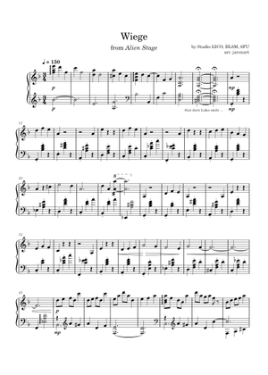 wiege - alien stage Sheet Music for Piano (Solo) | MuseScore.com