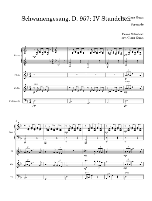 Schwanengesang, No. 4, Ständchen, D 957 – Franz Schubert