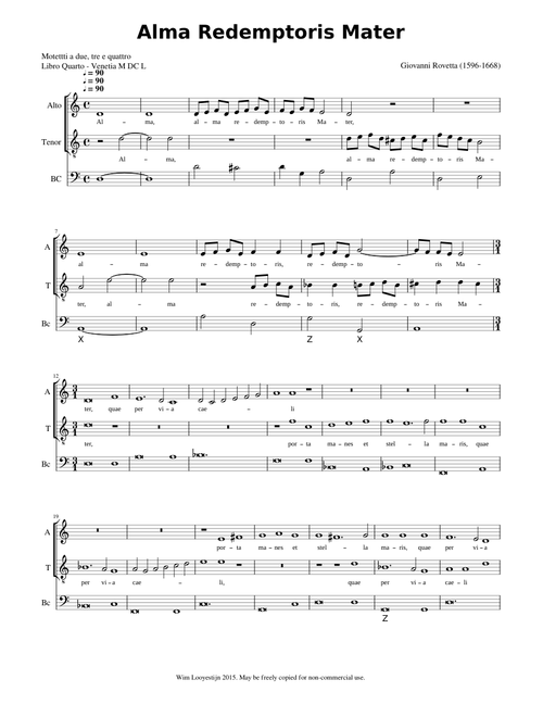 Alma Redemptoris Mater - Giovanni Rovetta