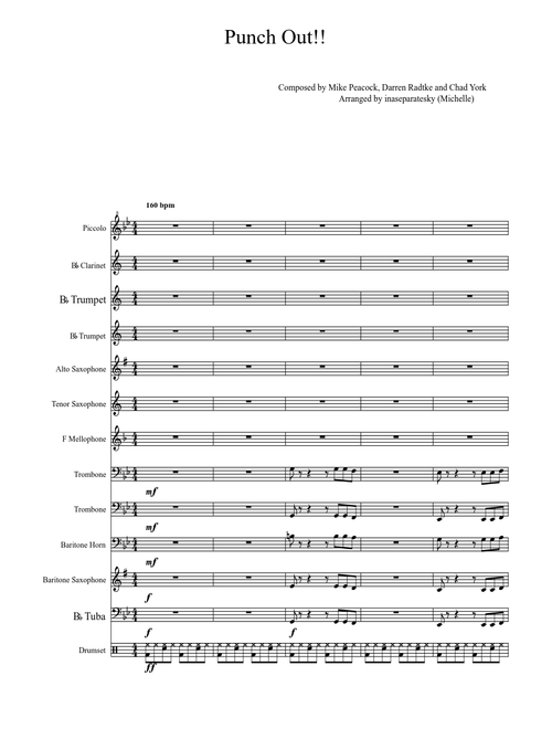 Punch Out!! Theme (For marching/pep band)