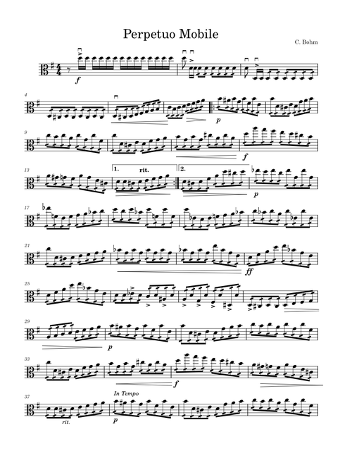 Perpetual Motion – Carl Bohm Perpetual Motion – Bohm