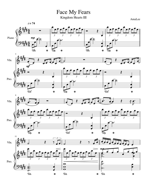 Face My Fears Violin
