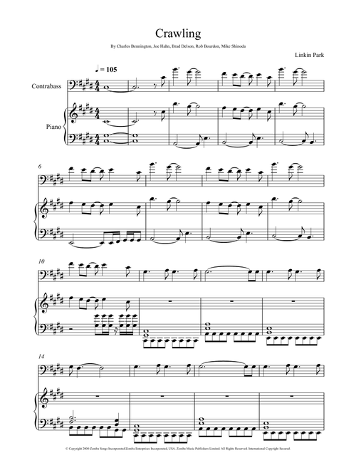 Crawling (Arr. André Laitano) - Linkin Park (Instrumental Duet and Piano)