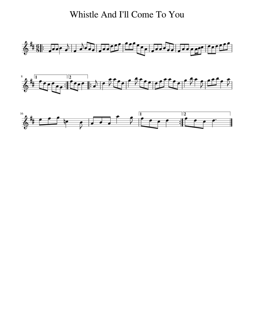 Whistle And I Ll Come To You Sheet Music For Piano Solo Musescore Whistle And I Ll Come To You Sheet Music For Piano Solo Musescore