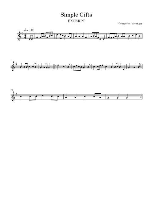 Simple Gifts – Joseph Brackett