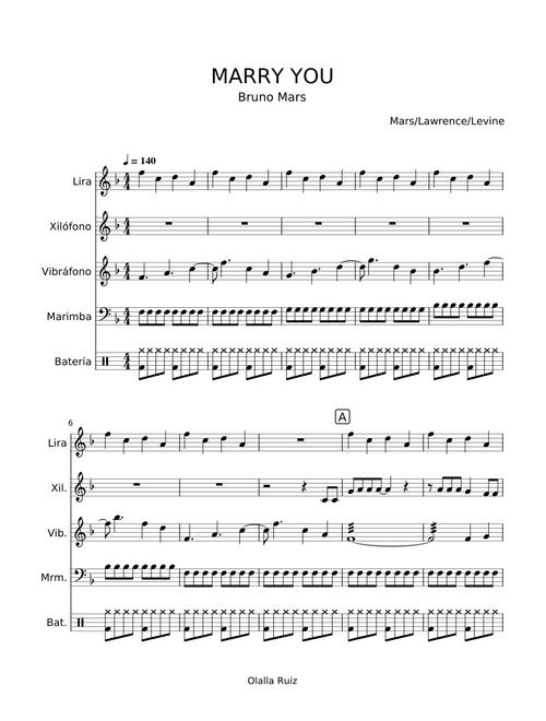 MARRY YOU (Bruno Mars)