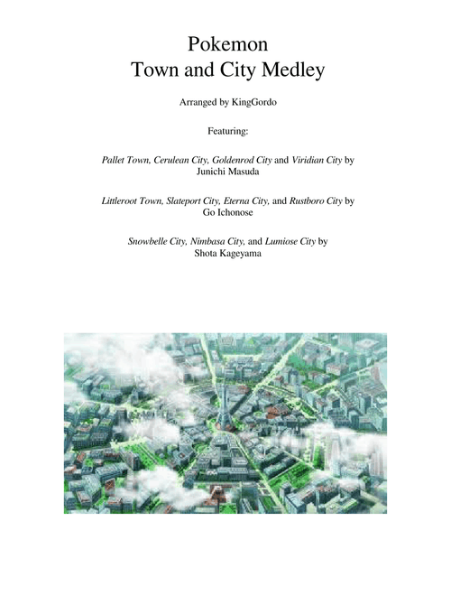 Pokemon Town and City Medley